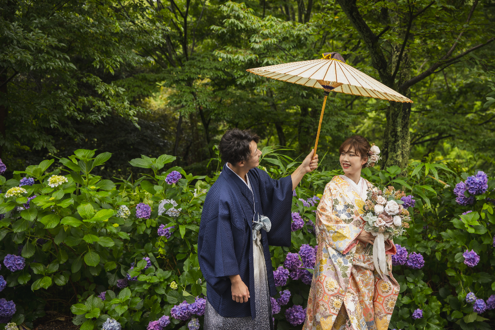 おすすめ!紫陽花ウエディングフォト